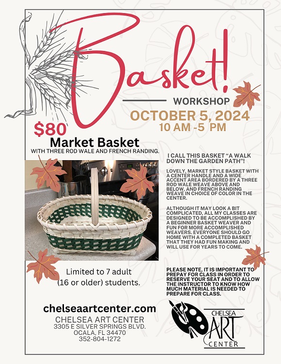 Flyer for basket class.