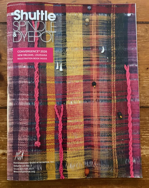 Barbara’s Cracker Sheep in HGA’s Shuttle, Spindle, & Dyepot